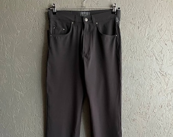 Vintage 90s VERSACE Men's Trousers / Versace Jeans Couture Italy Pants Size 32-34 Color Gray