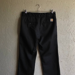 Vintage Streetwear Carhartt Mens Master Pants / Street Outdoor Work Pants / Tight Straight Pants / Size 30-32 Color Black
