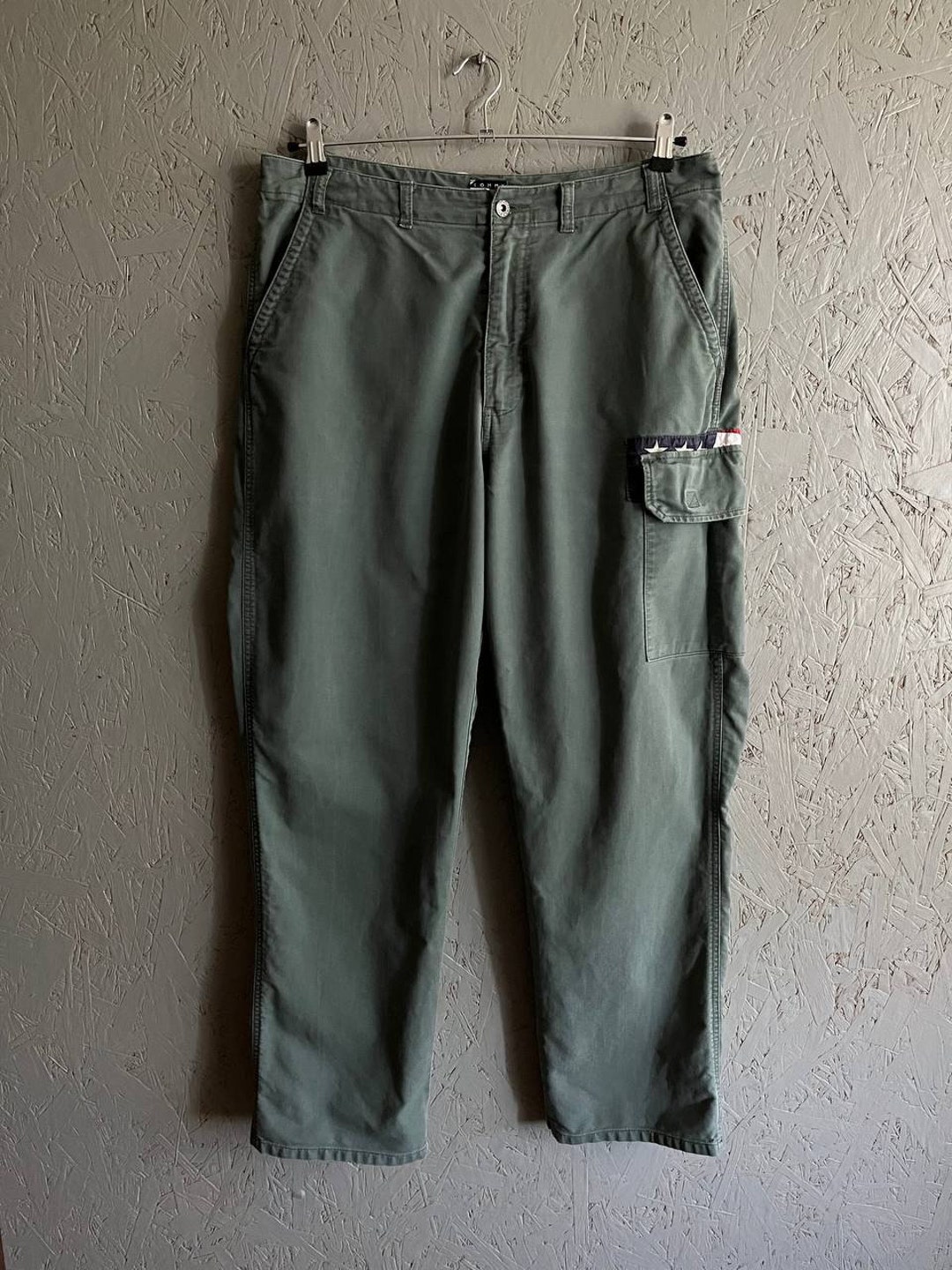 Corporate Image Tom James Slacks Pants Made in USA Men's W35 unclear Beige type Vintage Second Hand