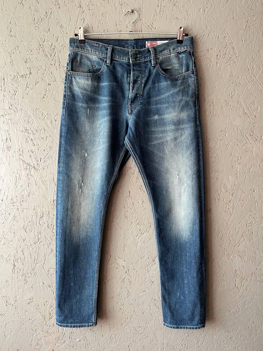 G-star Raw Denim Men's Triple A Regular Straight Selvedge Pants