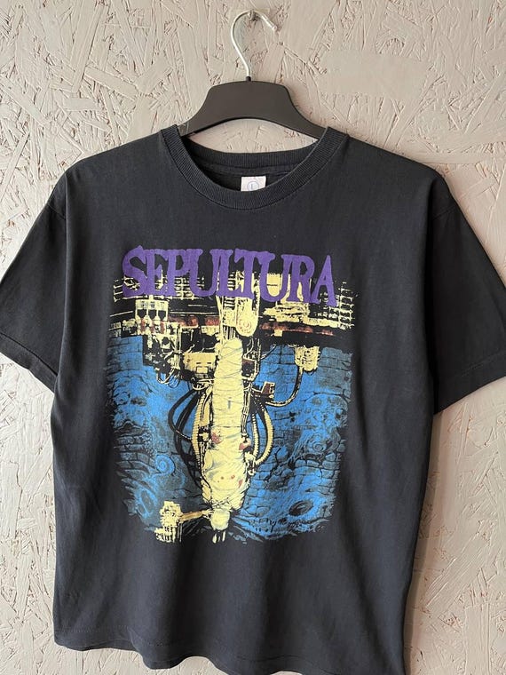 Sepultura 90s CHAOS A.D ビンテージTシャツ Vintage 90s SEPULTURA Chaos A.D. Men's Metal Band Album T-shirt