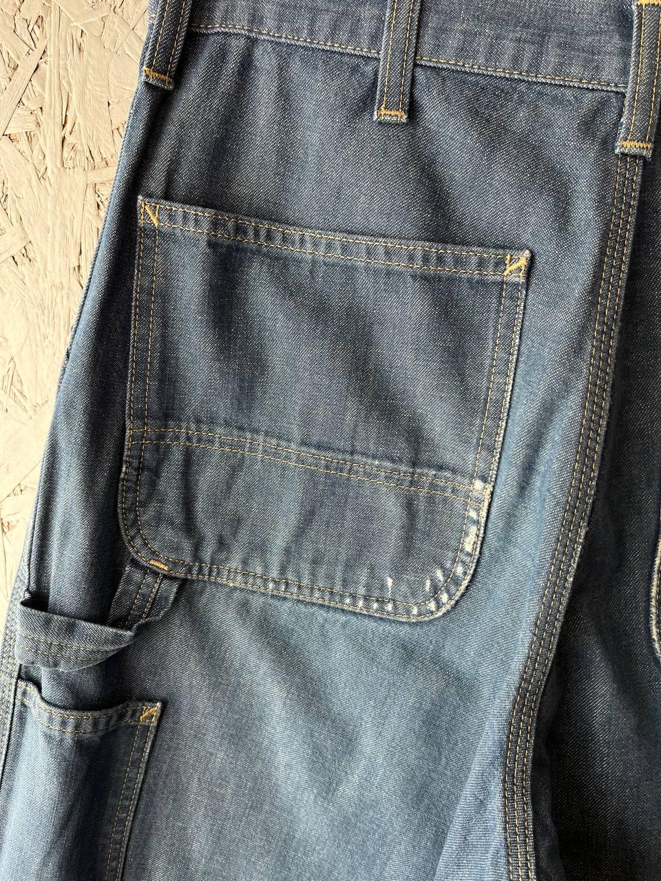 Vintage Carhartt WIP Single Knee Pants Denim Blue Size 34 Workwear