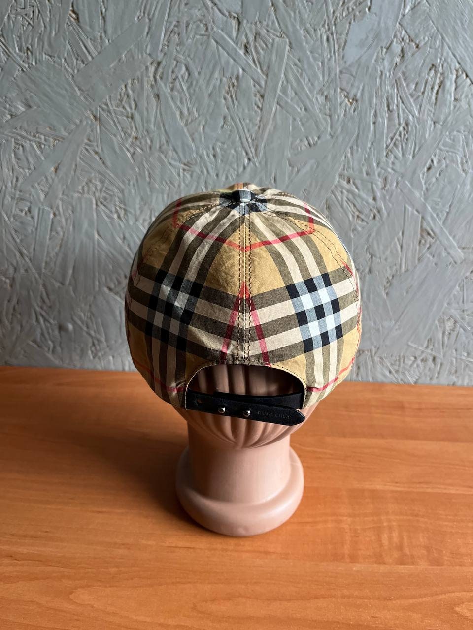 Limited Collection Burberry Nova Check RAINBOW Baseball Cap Hat With Leather Strapback Small Logo One Size Etsy