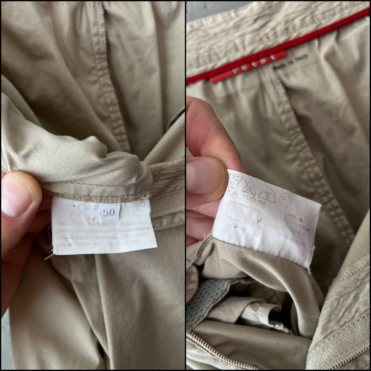 Vintage 90s PRADA Sport Red Tab Italian Men's Rare Track Pants