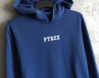 Vintage PYREX Vision Men's Hoodie Rare Sweatshirt With Hoded