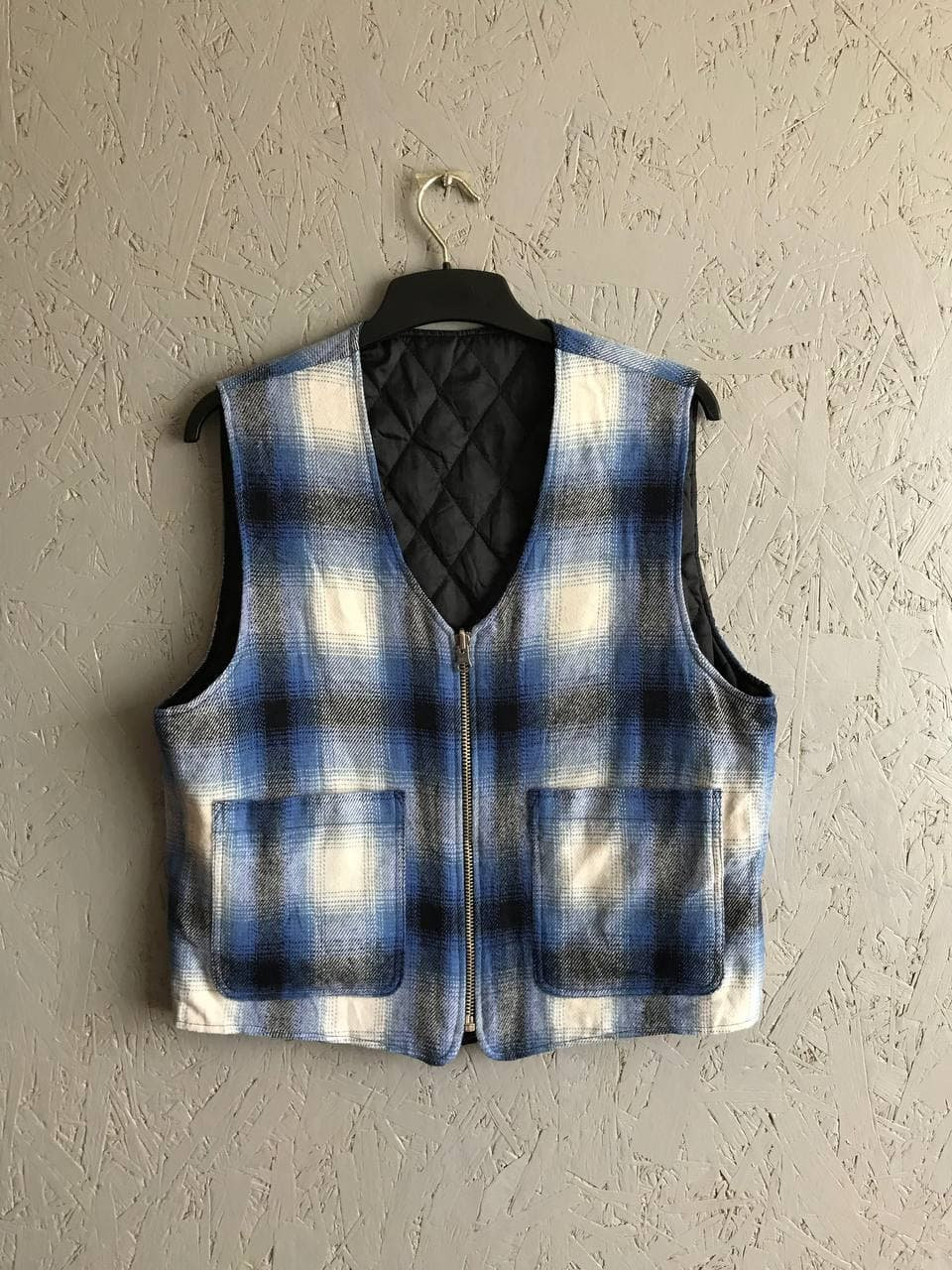 最終価格MAGLIANO plaid zip vest - メルカリ