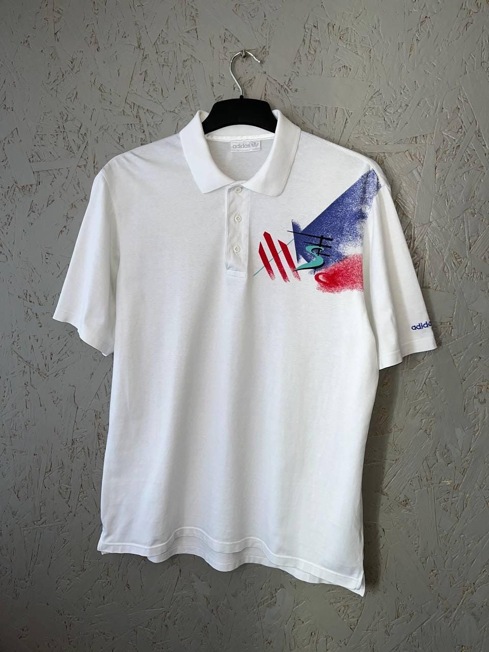 Vintage 80-90s Adidas Stefan Edberg Men's Tennis Court Polo T
