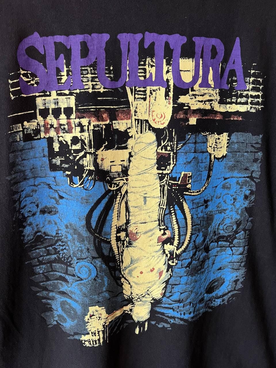 Vintage 90s SEPULTURA Chaos A.D. Men's Metal Band Album T-shirt