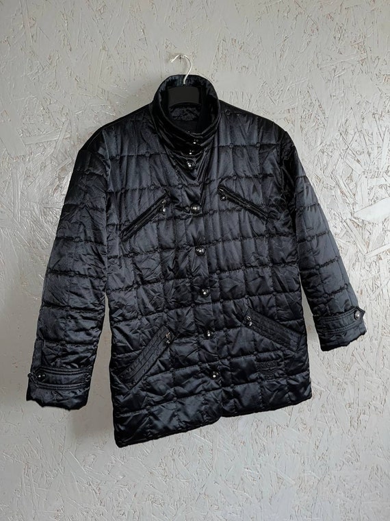 Vintage 90s MCM Women's Puffer Quilted Jacket(Mon… - image 4