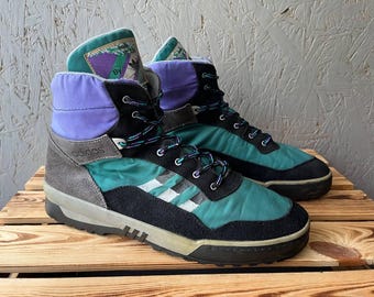 Vintage Adidas Walk at Fun wandelschoenen uit de jaren 80-90, maat US 11.5 / Zeldzame archief Gorpcore trail sneakers, retro outdoor trekkingschoenen