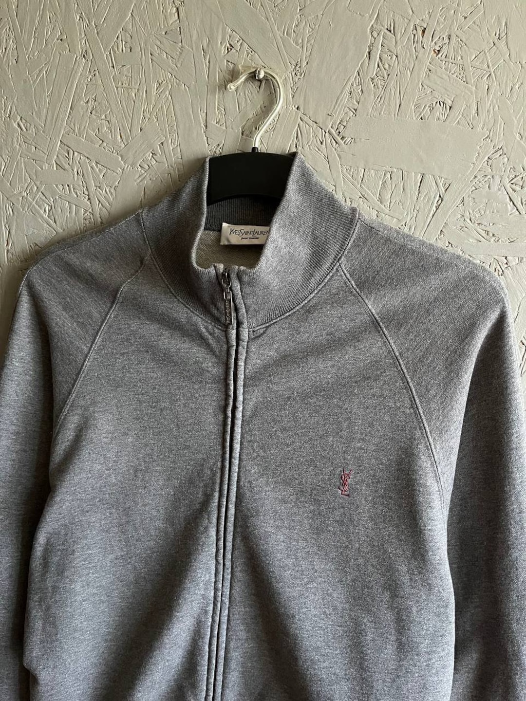 Vintage Yves Saint Laurent Men's Full Zip Track Pullover Jacket Small