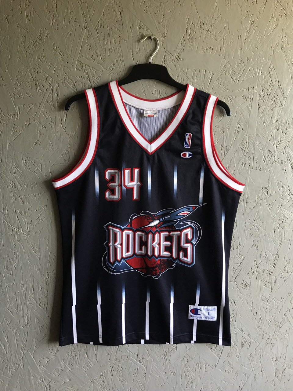 VTG 90s Robert Horry Houston Rockets Champions Jersey Size 48 XL