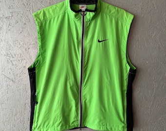 Vintage 90s/00s Nike Navy Blue Full Zip Swoosh Windbreaker