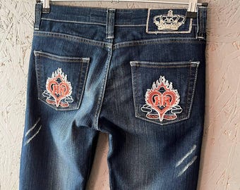 Victoria Beckham Rock & Republic Jeans: Y2K Cropped Denim, Crown