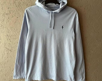 Polo Ralph Lauren Full Zip Thermal Lined Hoodie Navy Blue Yellow