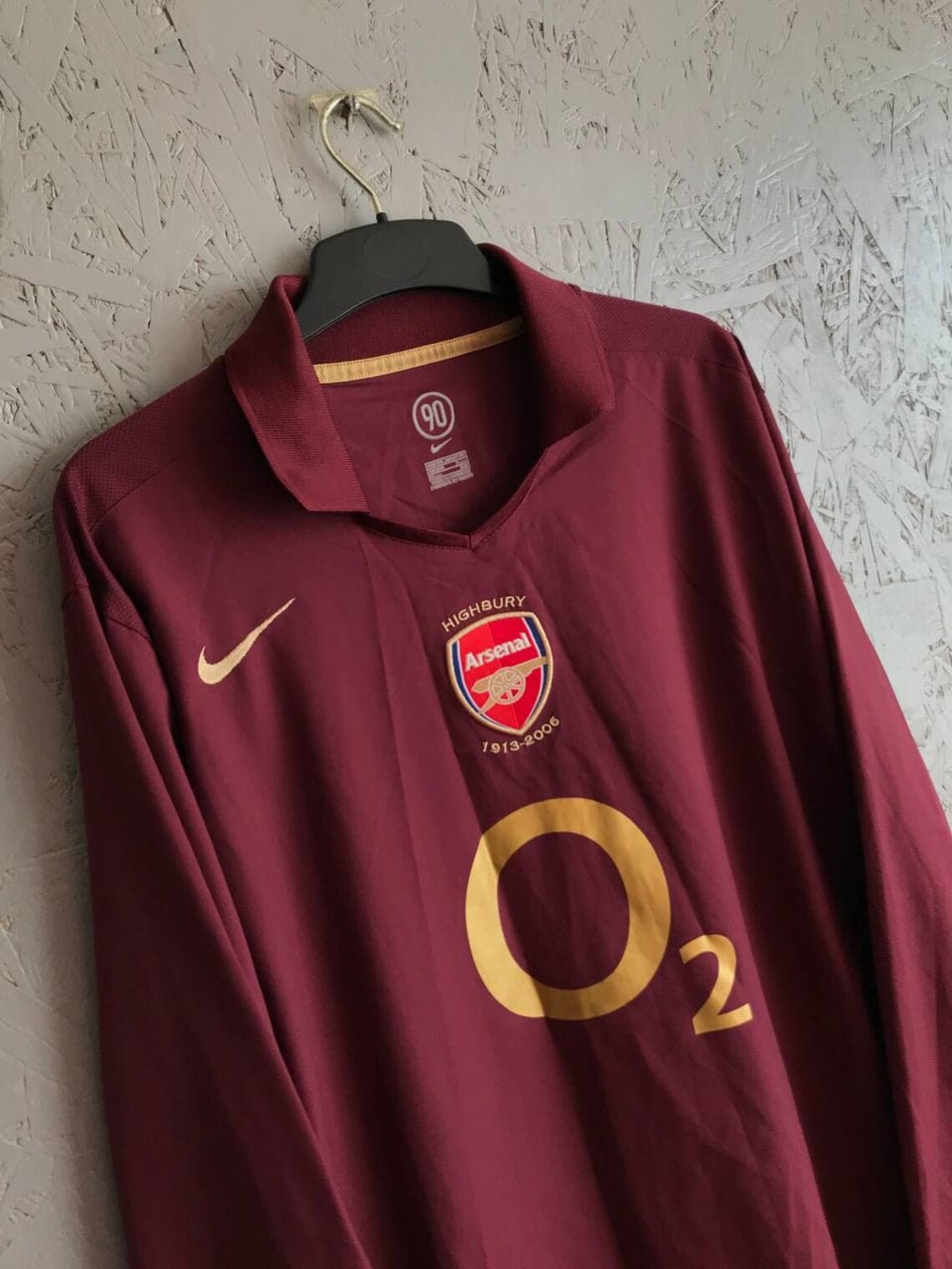 Arsenal Nike Highbury 0506 Home Long Sleeve Vintage Football Etsy