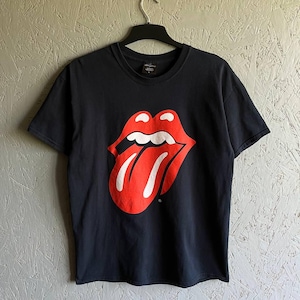 The Rolling Stones 2013 Rock Band Men&#39;s Official Merch T-Shirt Big Logo Png Size L Color Black Red