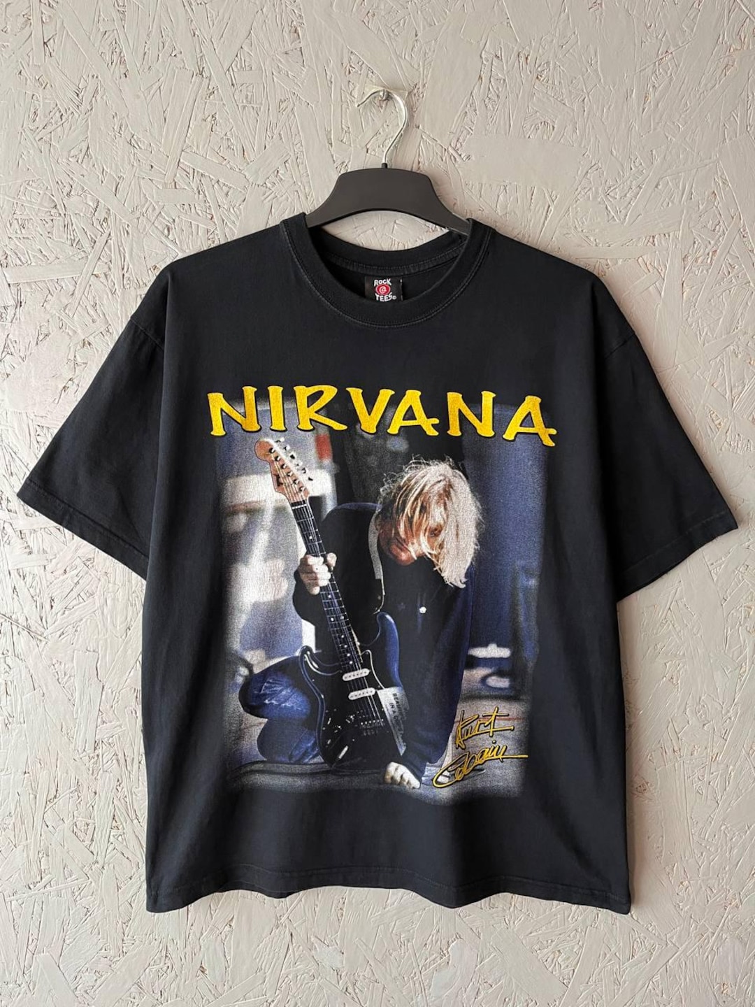 Vintage 00s Kurt Cobain Nirvana Men's Music Band Graphic T-shirt