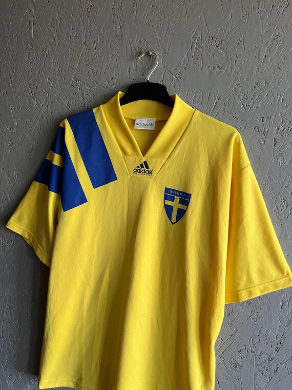 Vintage 90s Adidas Equipment SVERIGE National Team Men's