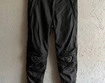 Vintage DAINESE Gore-Tex Herren Motorrad Trainingshose Hose Größe M-L Farbe Schwarz