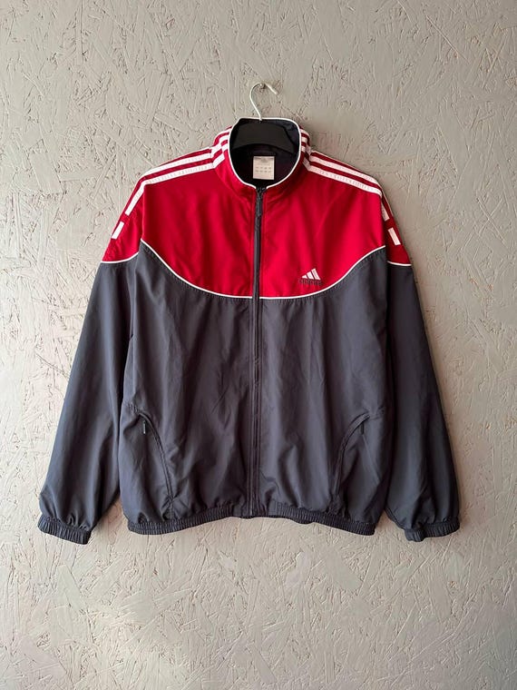 90s adidas 3ストライプ トラックジャケット L サイズ ブラック