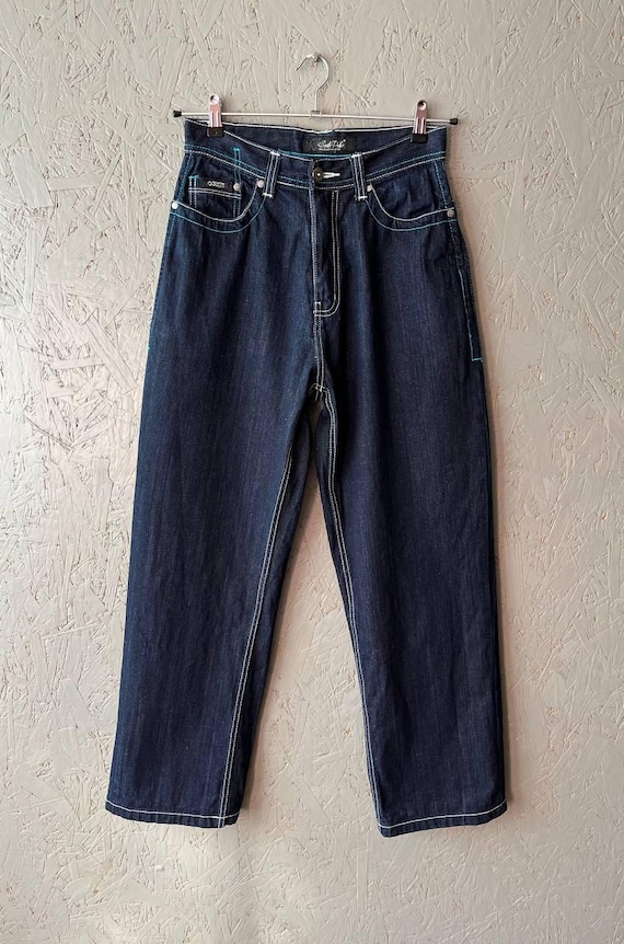 メンズウェア [ArchiveSet]80's Rayon jeans Hip-HopPolo ArchiveSet]80's Rayon jeans Hip-HopPolo Hip Hop 1980s Vintage