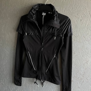 Adidas by Stella Mccartney Women&#39;s Zip Track Jacket Sportswear Pullover Small Logo Size 36 Color Black