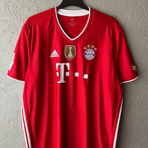 VTG Adidas Bayern Munich 2020/21s Home Jersey Robben 10 Mens Size 3XL, FC Bayern Munchen Football Shirt with FIFA World Champions Patch