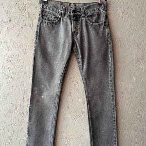 イタリア製 PRADA メンズ デニム レギュラーフィット テーパードレッグ