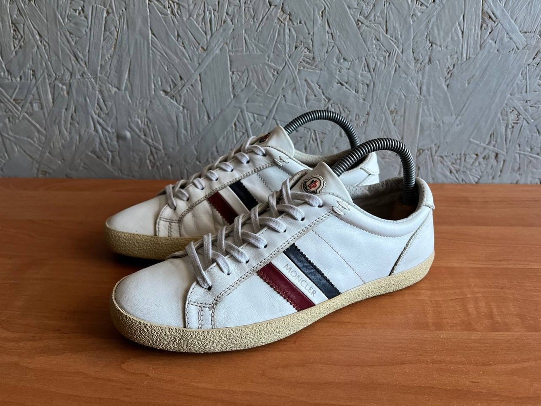 Vintage MONCLER Italy Women's Leather Sneakers Shoes Small