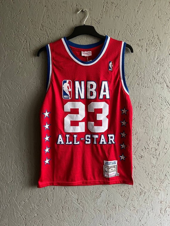 ウェア NBA All-Star Jersey Michael Jordan 23 Michael 23 Jordan All-Star Game 1996 Men's TEAL Throwback