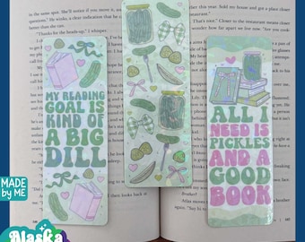 Pickles and Books Holographic Bookmark