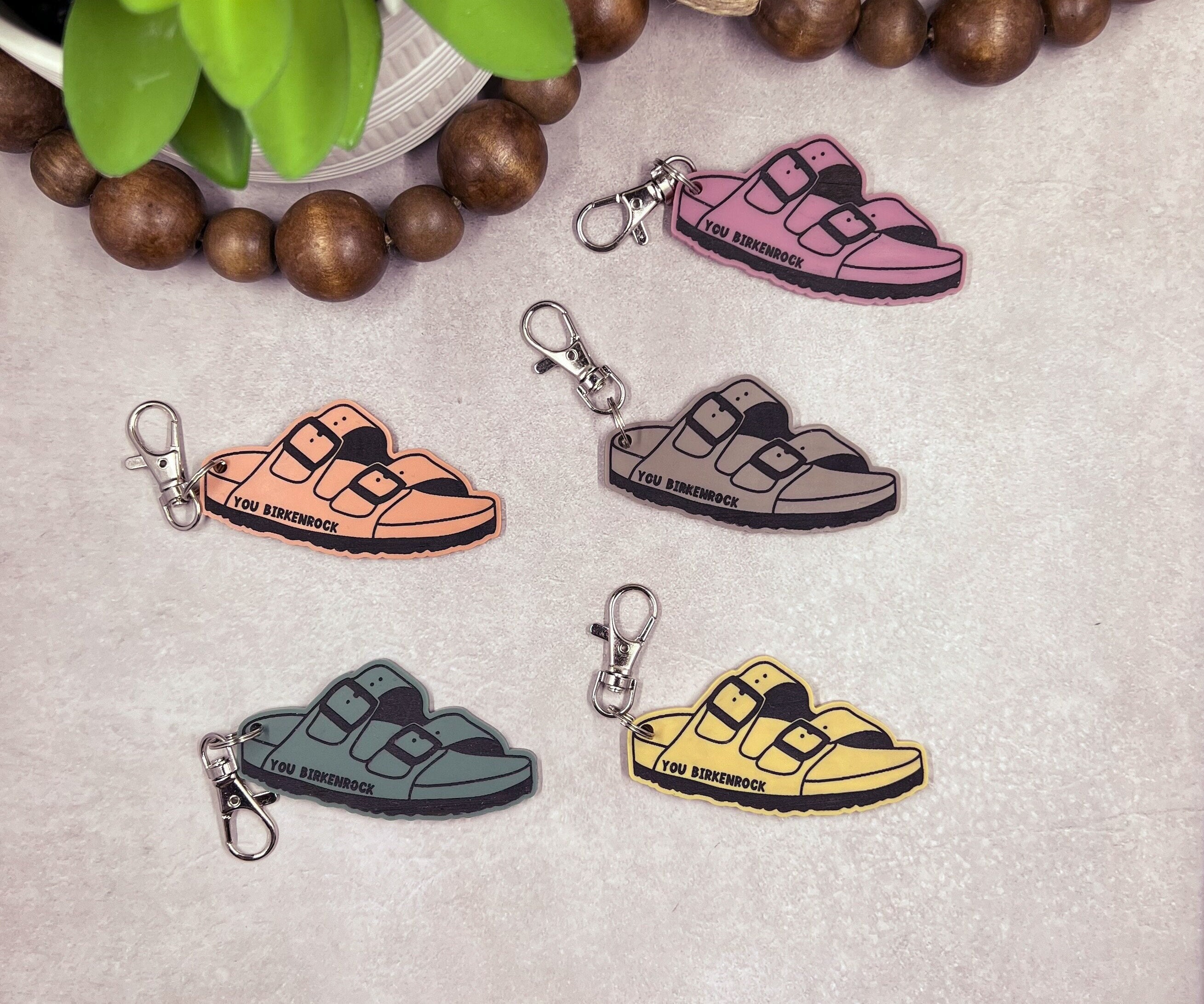 Best Discount-mini Crocs Sandal Keychain Charm Keyring Key Holder Novelty  Keychain Gift