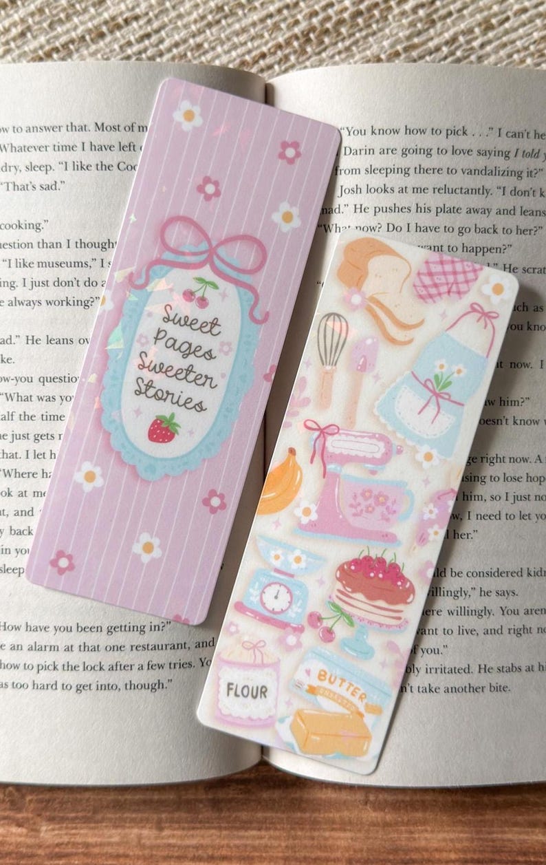 Sweet Bakery Holographic Bookmark - Etsy