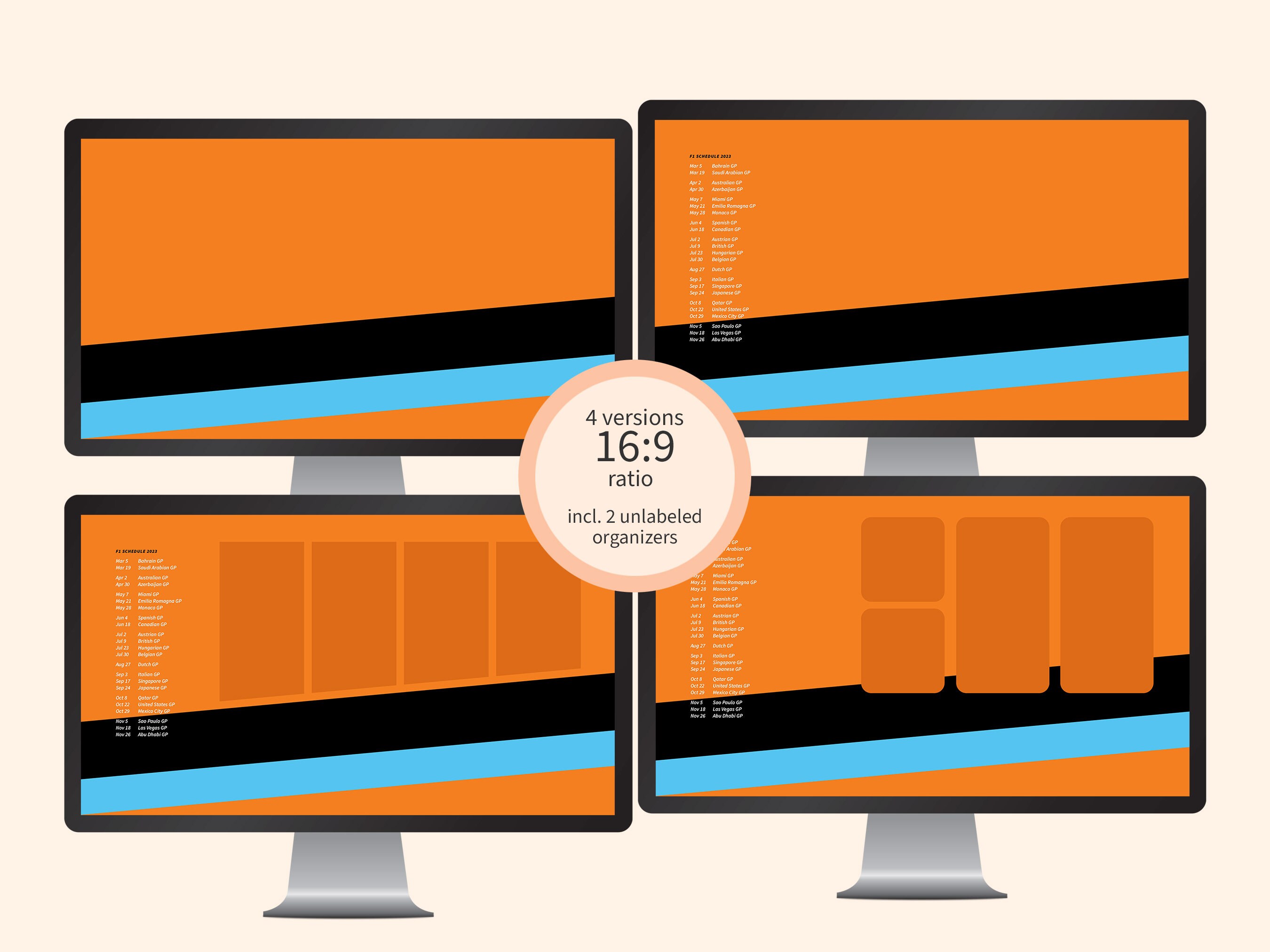 Mclaren F1 Schedule Wallpaper for Desktop Etsy