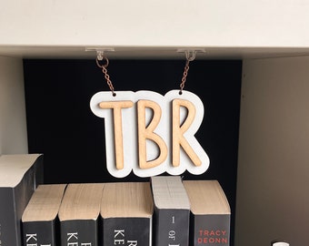 Wooden TBR Bookshelf Hanger: Book Lover Gift