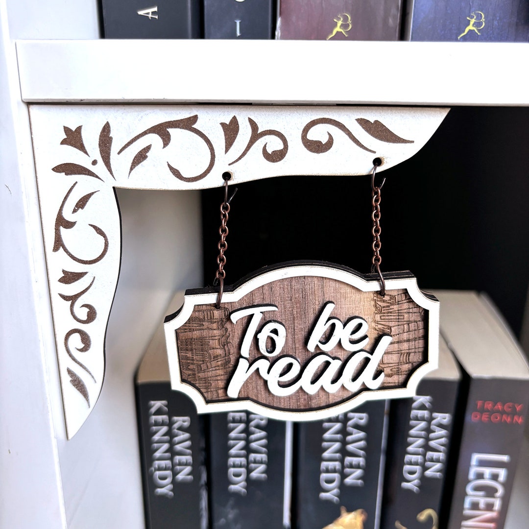 Tbr Sign Handmade Wooden TBR Bookshelf Sign, Tavern Style - Etsy