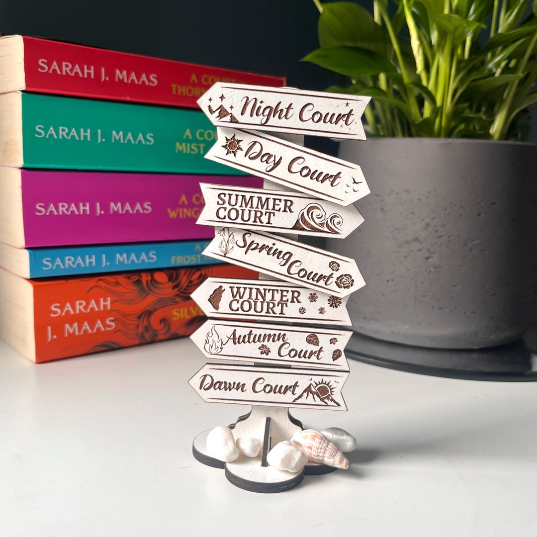 ACOTAR Bookshelf Signposts: Officially Licensed SJM Prythian Court ...