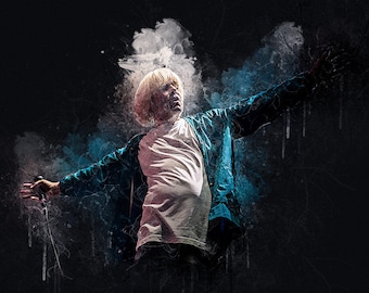 Impresión original de alta calidad de Tim Burgess de The Charlatans
