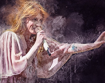 Florence Welsh de Florence and the Machine Impresión original de alta calidad