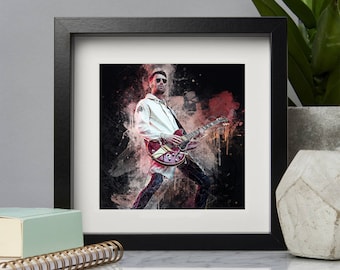 Lámina de Liam Fray, The Courteeners, Arte mural musical