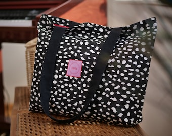 Black and White Tote Bag