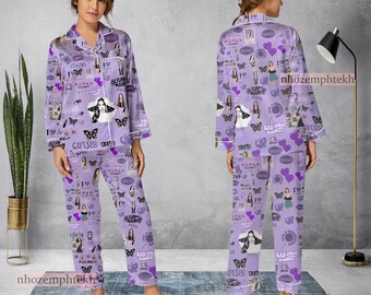 Olivia Rodrigo Vintage Pajamas Set, Olivia Rodrigo Pajamas Set, Holiday Pyjamas, Pajamas Pants, Women Pajamas, Sleepwear Pajama