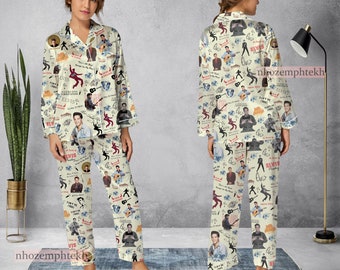 Elvis Presley Vintage Pajamas Set, Elvis Presley Pajamas Set, Elvis Presley Holiday Pyjamas, Pajamas Pants, Women Pajamas, Sleepwear Pajama