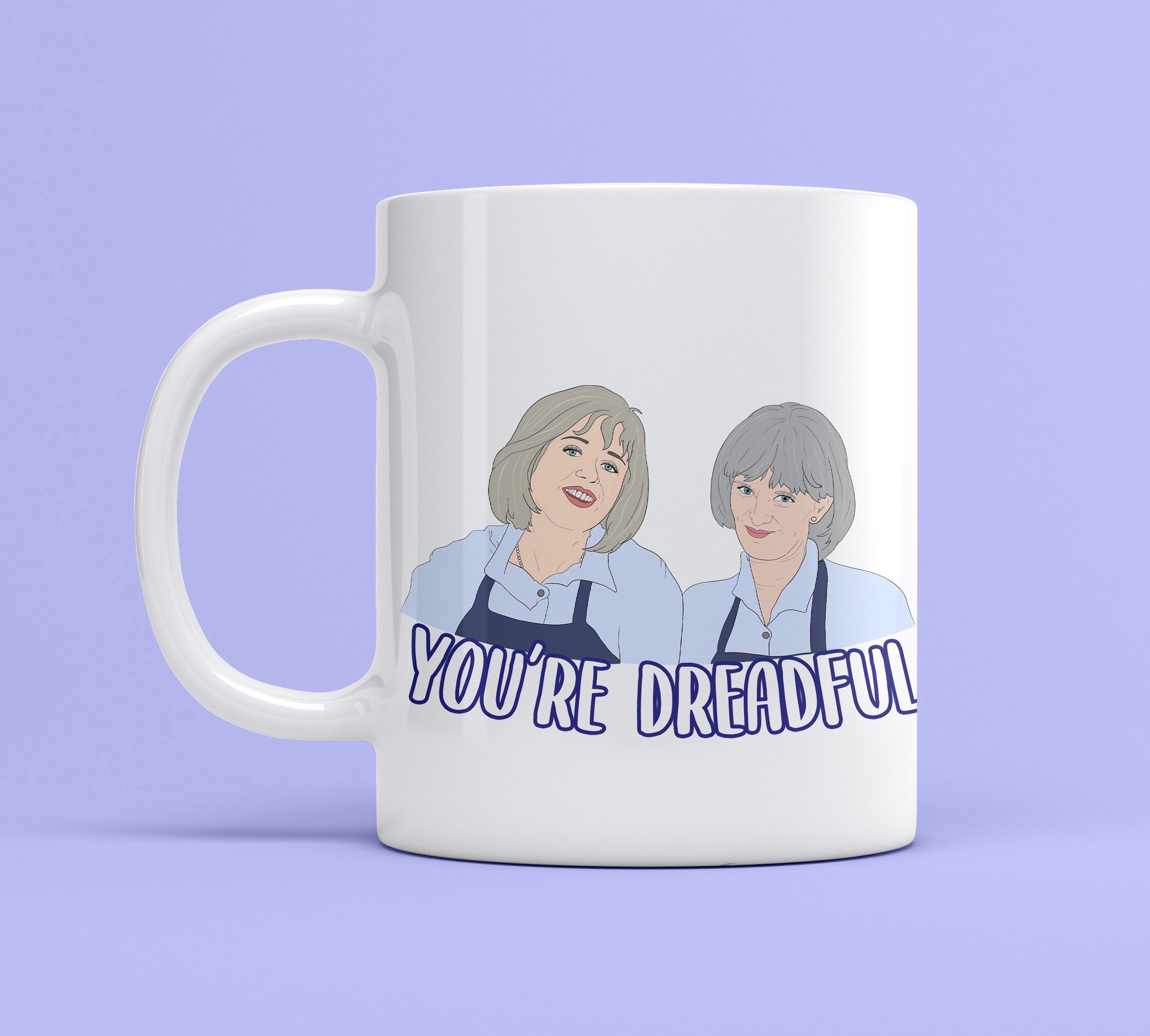 Prue and Trude Kath and Kim youre dreadful grayshsh 11oz Etsy
