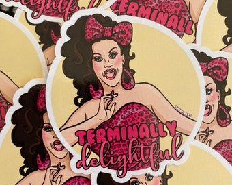 Terminally Delightful Sticker Bendela Creme bendelacreme Drag Race || Drag Queen Sticker!