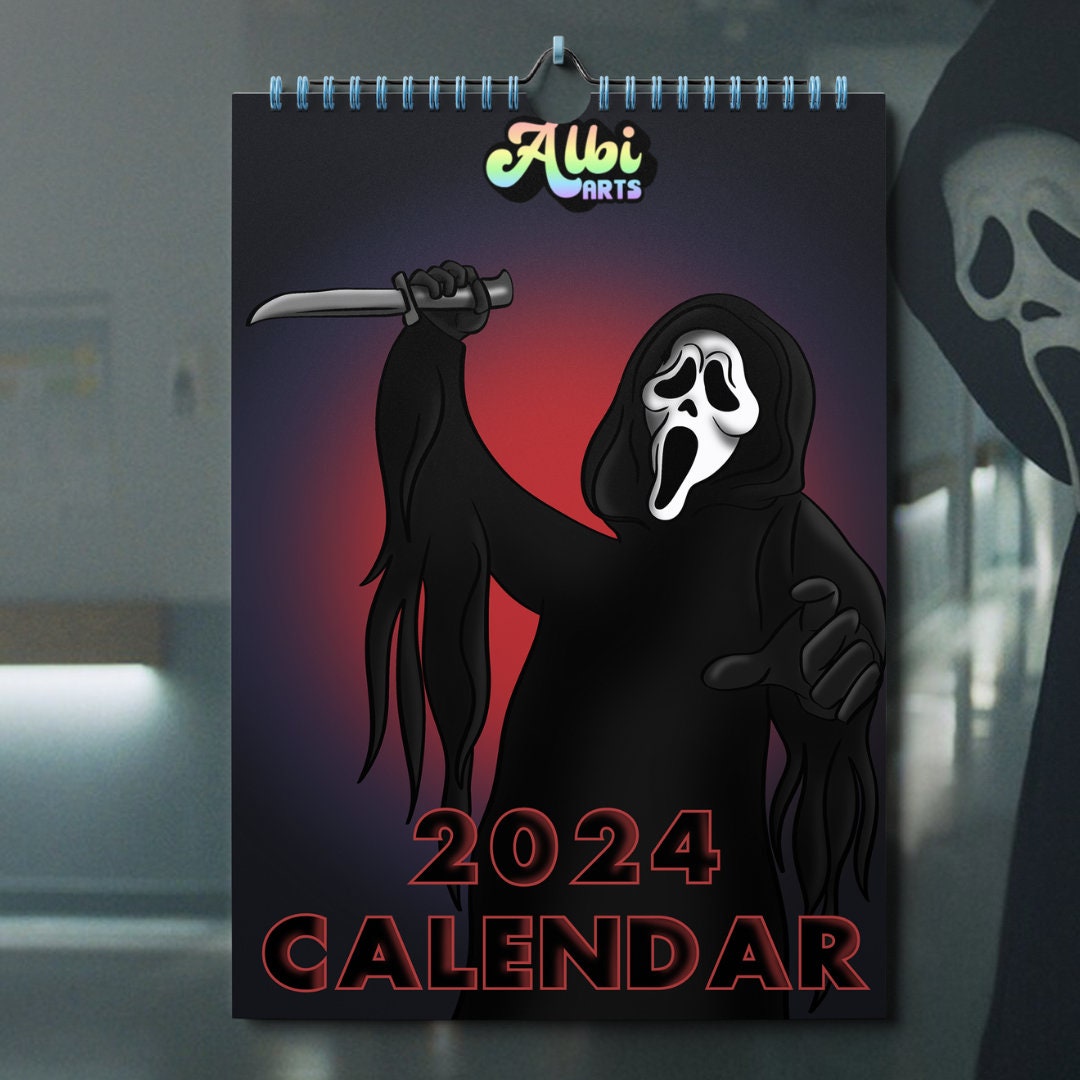 Scream Ghostface 2024 Calendar Scream Movie Funny Horror Etsy Australia