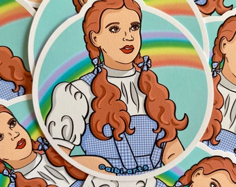 Dorothy Judy Sticker, Queer Friends Sticker Friend of Judy of Oz