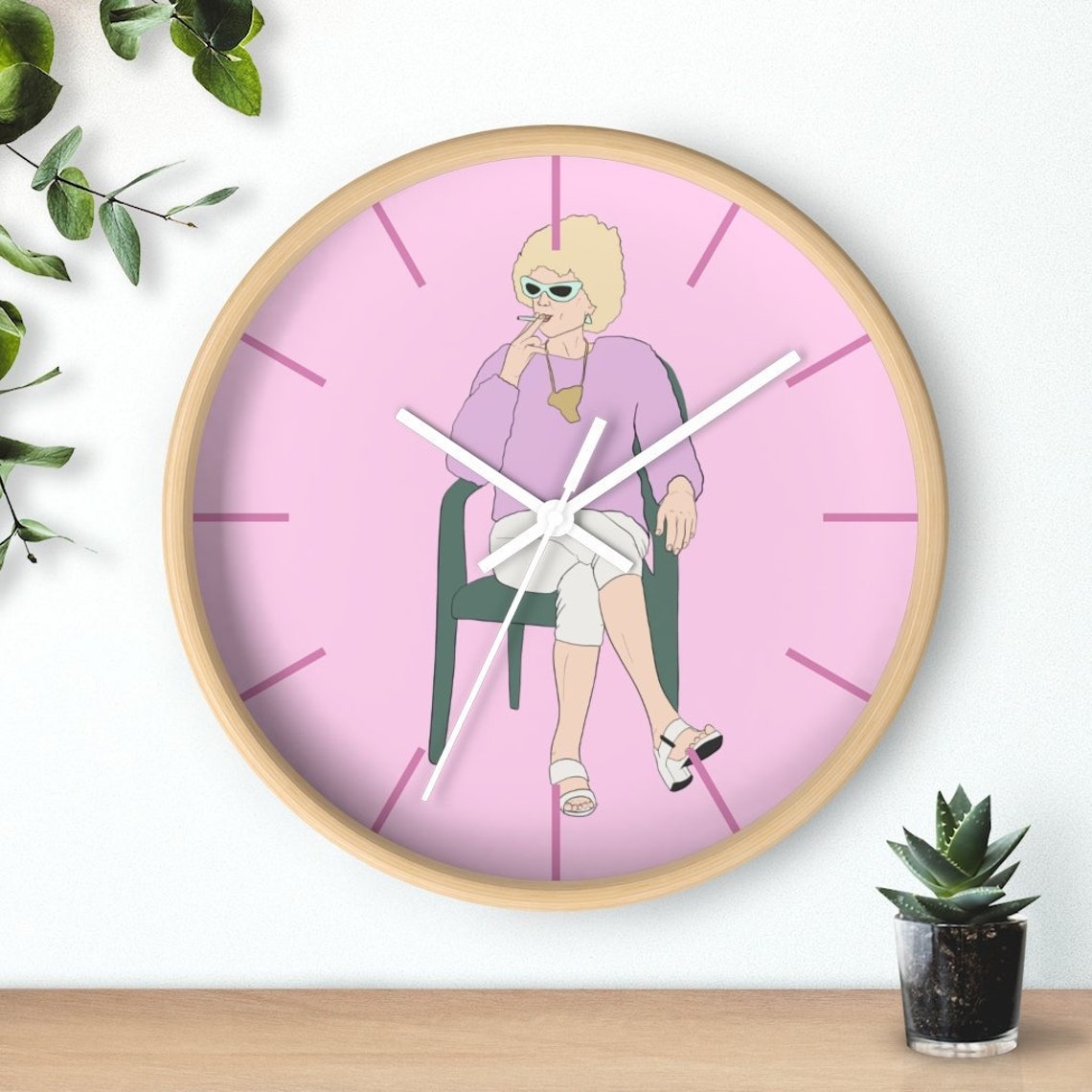 Kath NEXT Wall Clock Kath and Kim Clock Inspired Wall Etsy