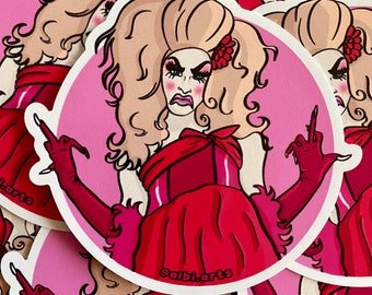 Lil Pound Cake, Queer Friends Sticker Drag Queen Alaska